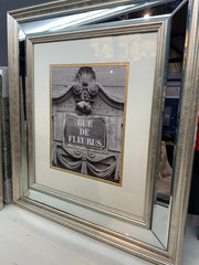 stunningly beautiful wall hanging picture frame in mirror and champagne Perfect wedding frame