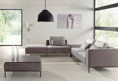 Bibi XL contemporary corner sofa set in modular sections  half price sofa  and table group  instore purchase only