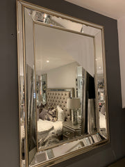 Stunning Avoca Rectangular mirror with champagne trim