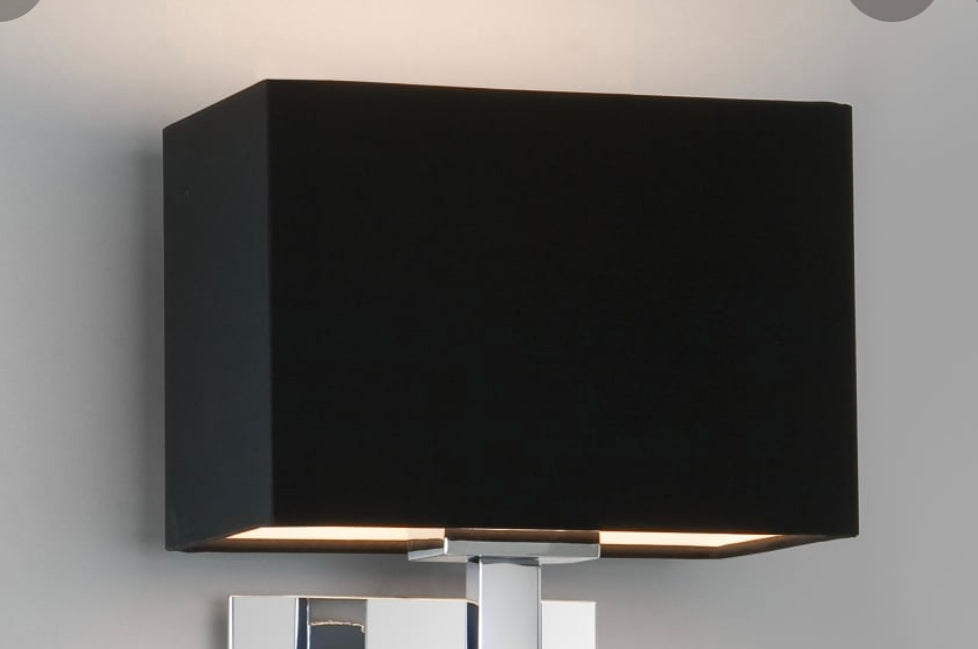 Coach House Wall light with black shade clearance