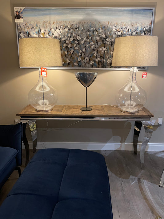 Elm Mayfair large console table with polished legs
