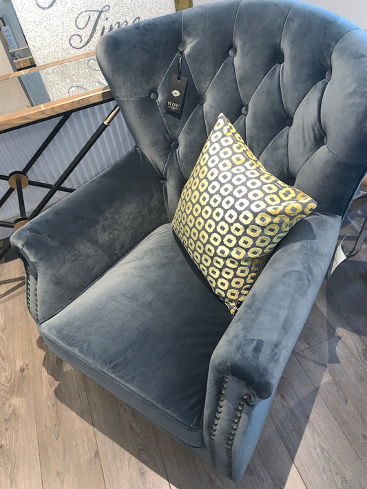 Marseilles Belfield Wingback Chair in Berry or grey massive reductions