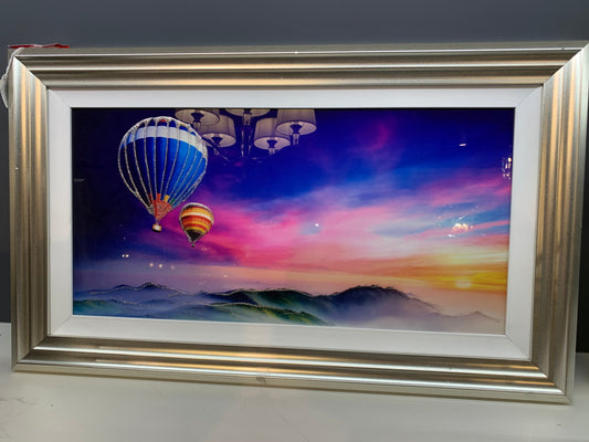 Hot Air Balloon over mountain Size 1   LAST ONE.   Click N Collect