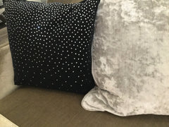 Malini Navy zircon cushion 45 cm