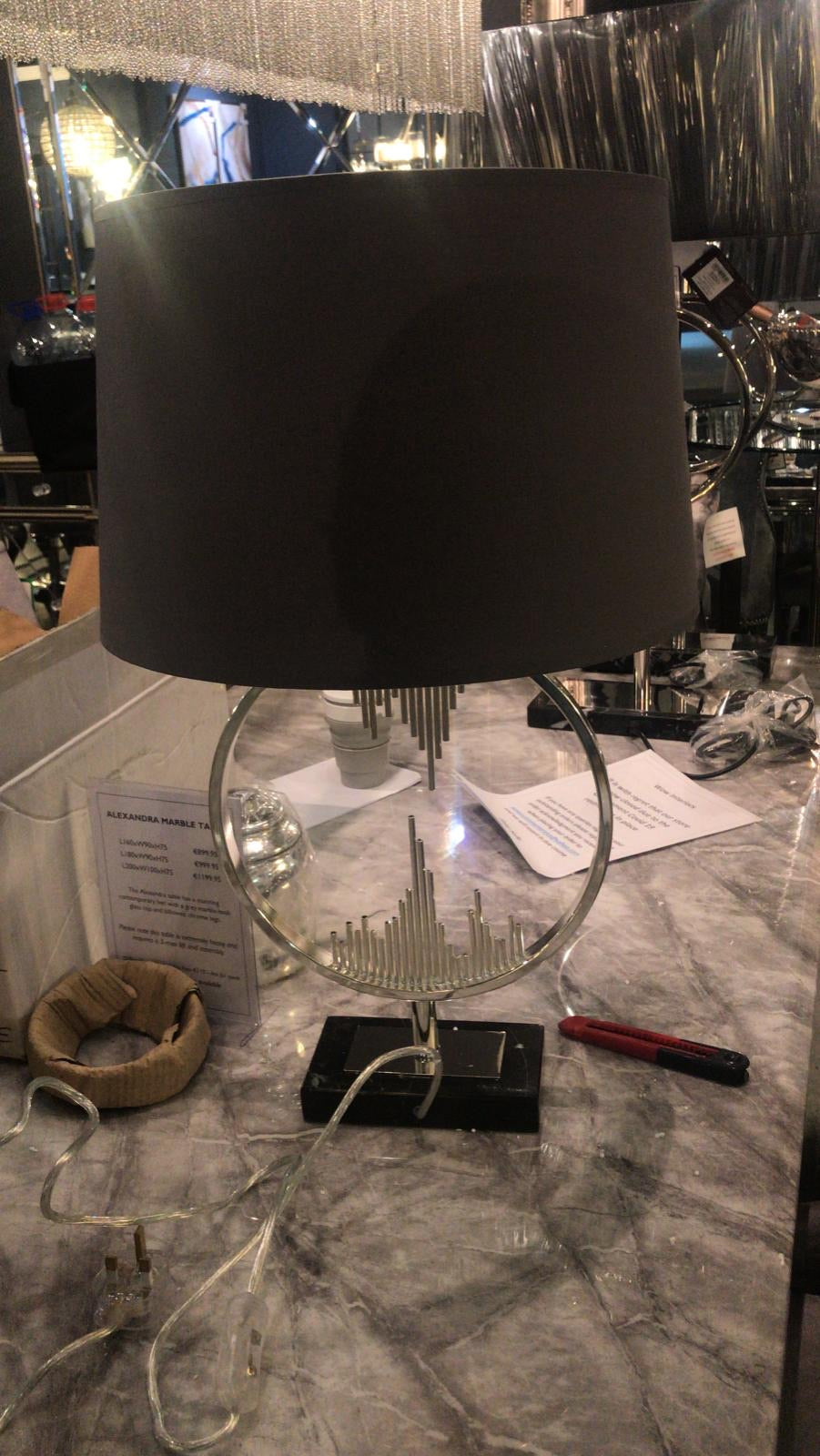 Adore table lamps by Tuscan reduced Instore only