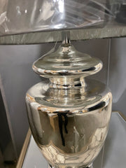 RONDA SILVER GLASS TABLE LAMP