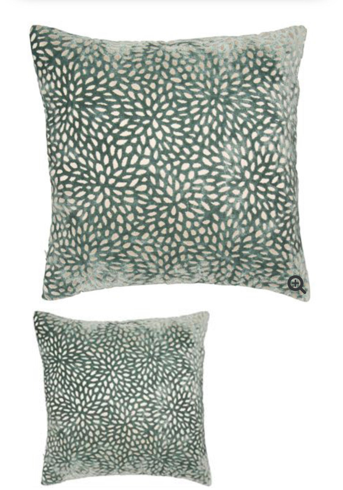 Malini Wilder cushion  43 cm in seafoam