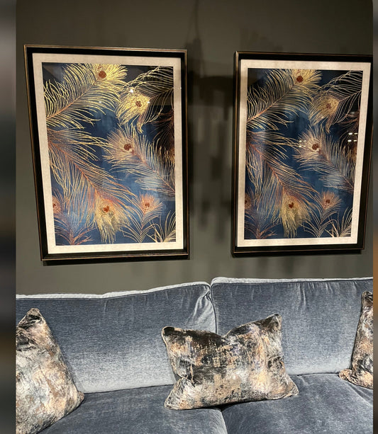Set of large framed prints