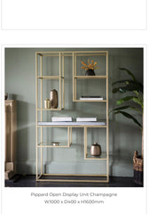 Pippa tall wall  unit reduced to clear display cabinet ingold colour . Available in outlet store for collection