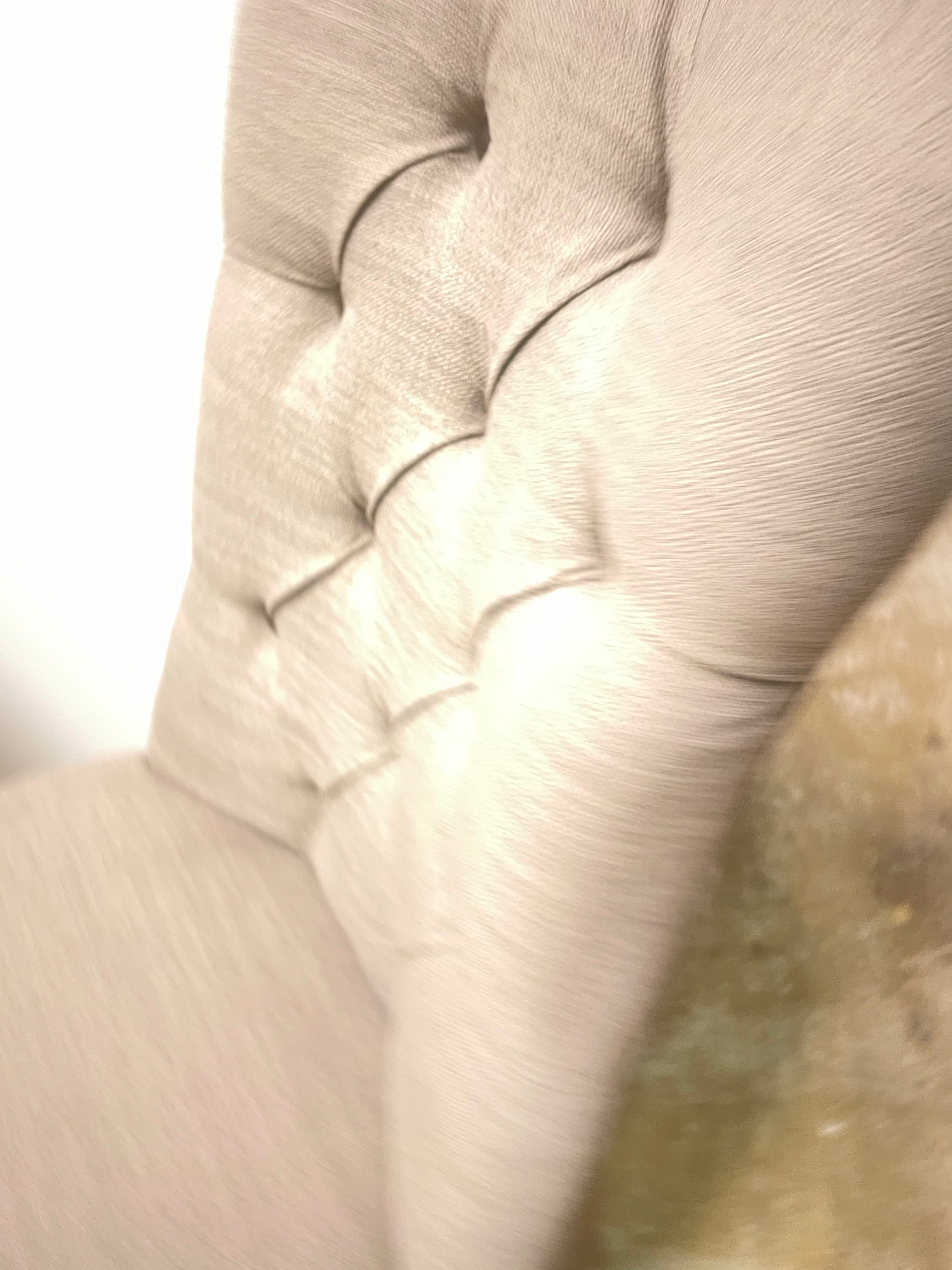 Hunter occasional chair less than HALF PRICE linen with contrast piping Instore only