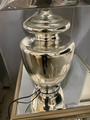 RONDA SILVER GLASS TABLE LAMP