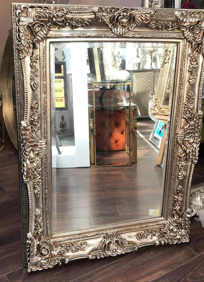 Stella ornate mirror 120 x 90 cm in champagne gold gilt
