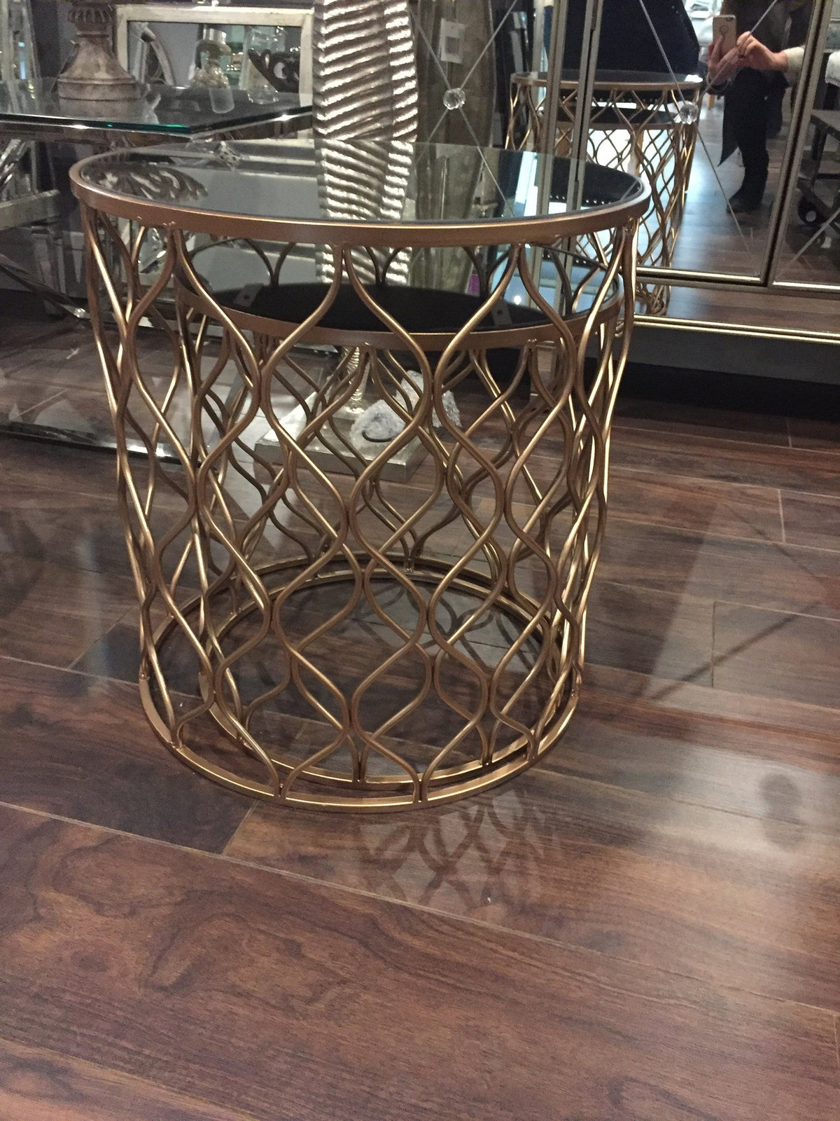 Avantis October Table set of 2 Copper Gold tables Clearance for collection Save  100