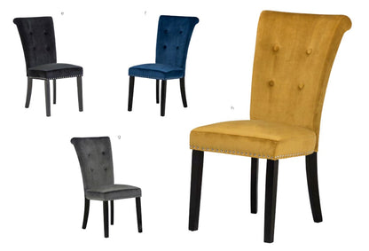 Louisa tufted velvet chairs 50 each for collection only