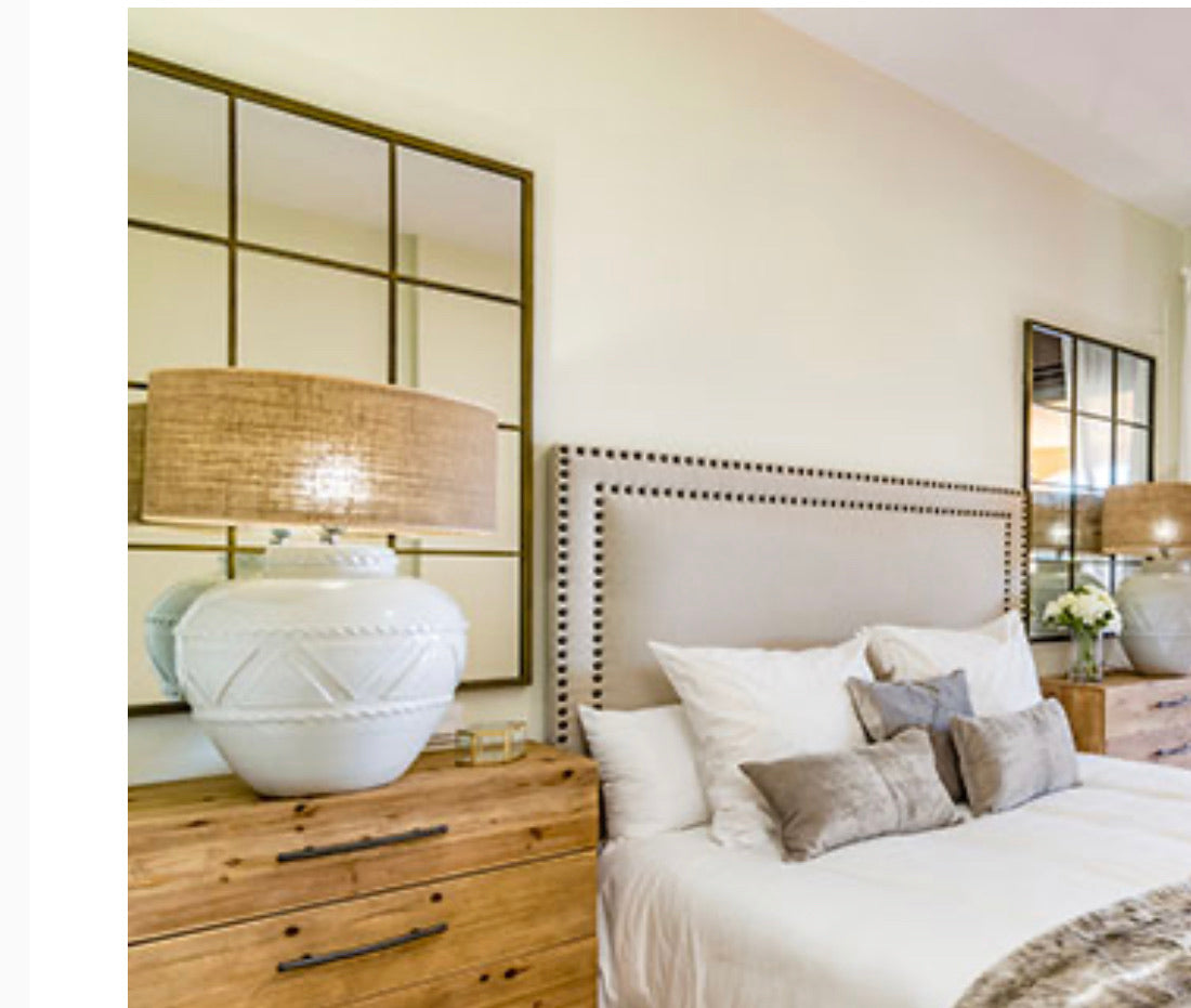 PALACE  BLACK FRAMED WINDOW MIRROR 9 PARTITIONS click n collect No exchange