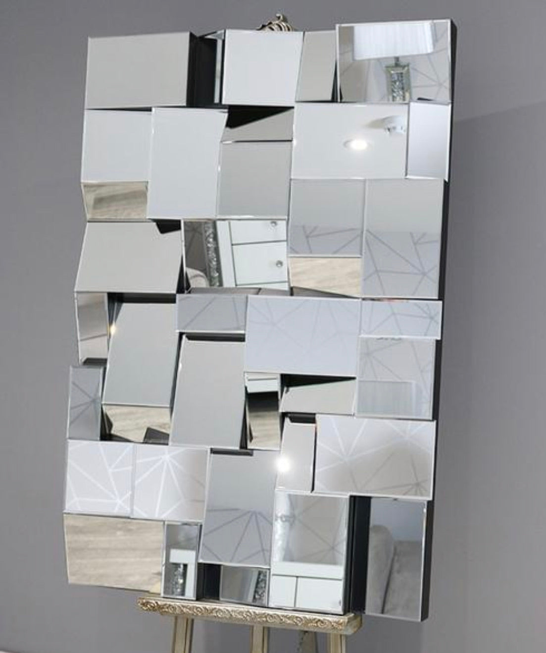 Large Earthquake  Mirror frameless 120x 80 cm  reduced to less than half price .collect or arrange delivery