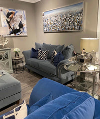 Bellini 1 seaters with spill resistant velvet  fabric  last one on clearance offer Instore only