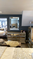 Marseilles beaded mirror 90 x 70 cm