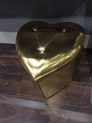 Love heart stool gold  One only !!  SAVE €50
