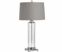 Roma tall glass table lamp