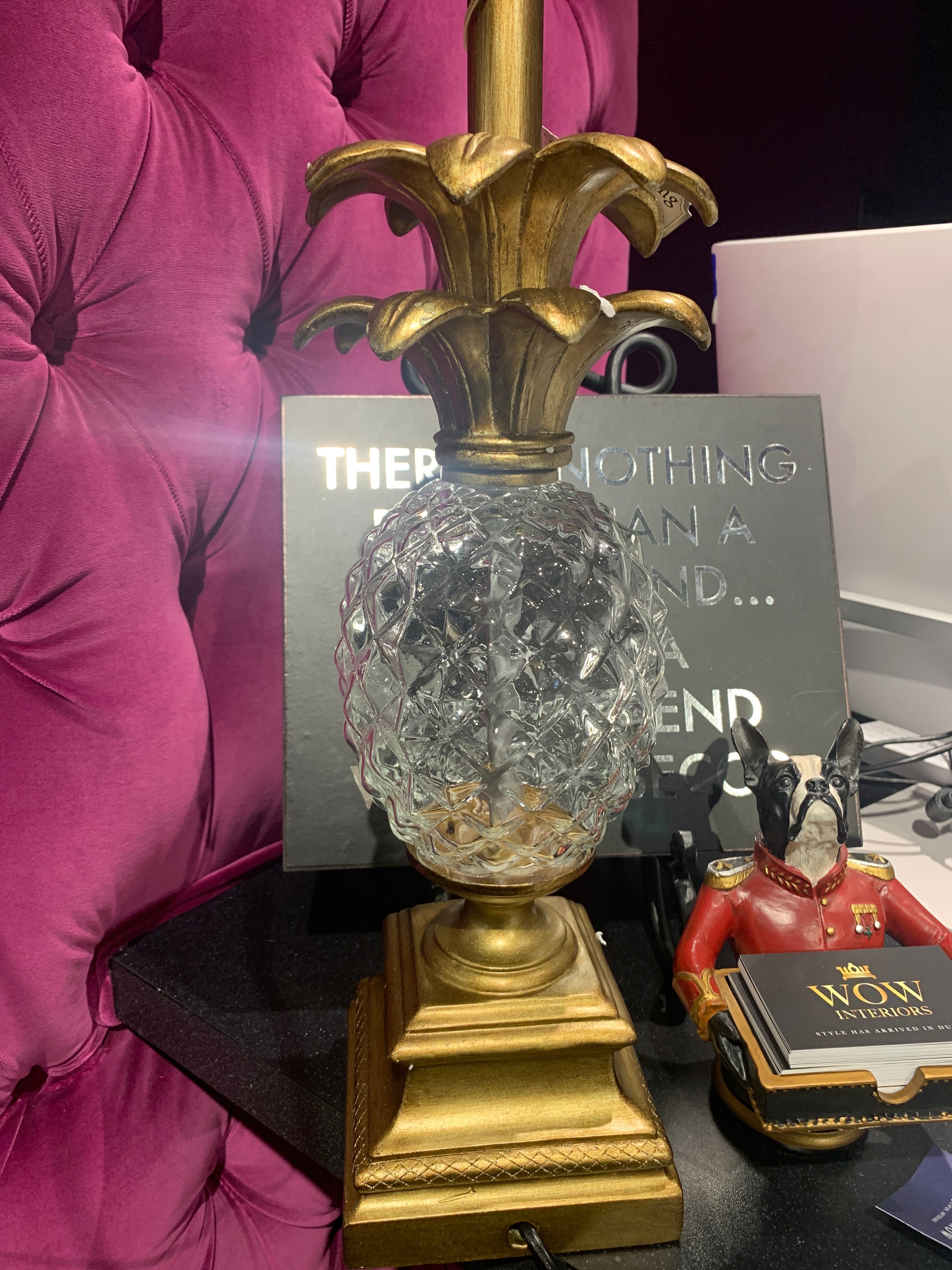 Ananas Pineapple table lamp with shade   Half price 71 cm click n collect only