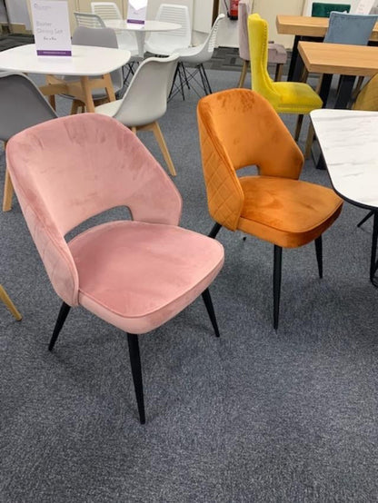 Sachs dining chair velvet set of 4 reduced . Pay and Collect instore or