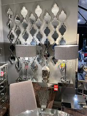 Teardrop mirror 1 piece silver Available ONLY in  outlet store to collect