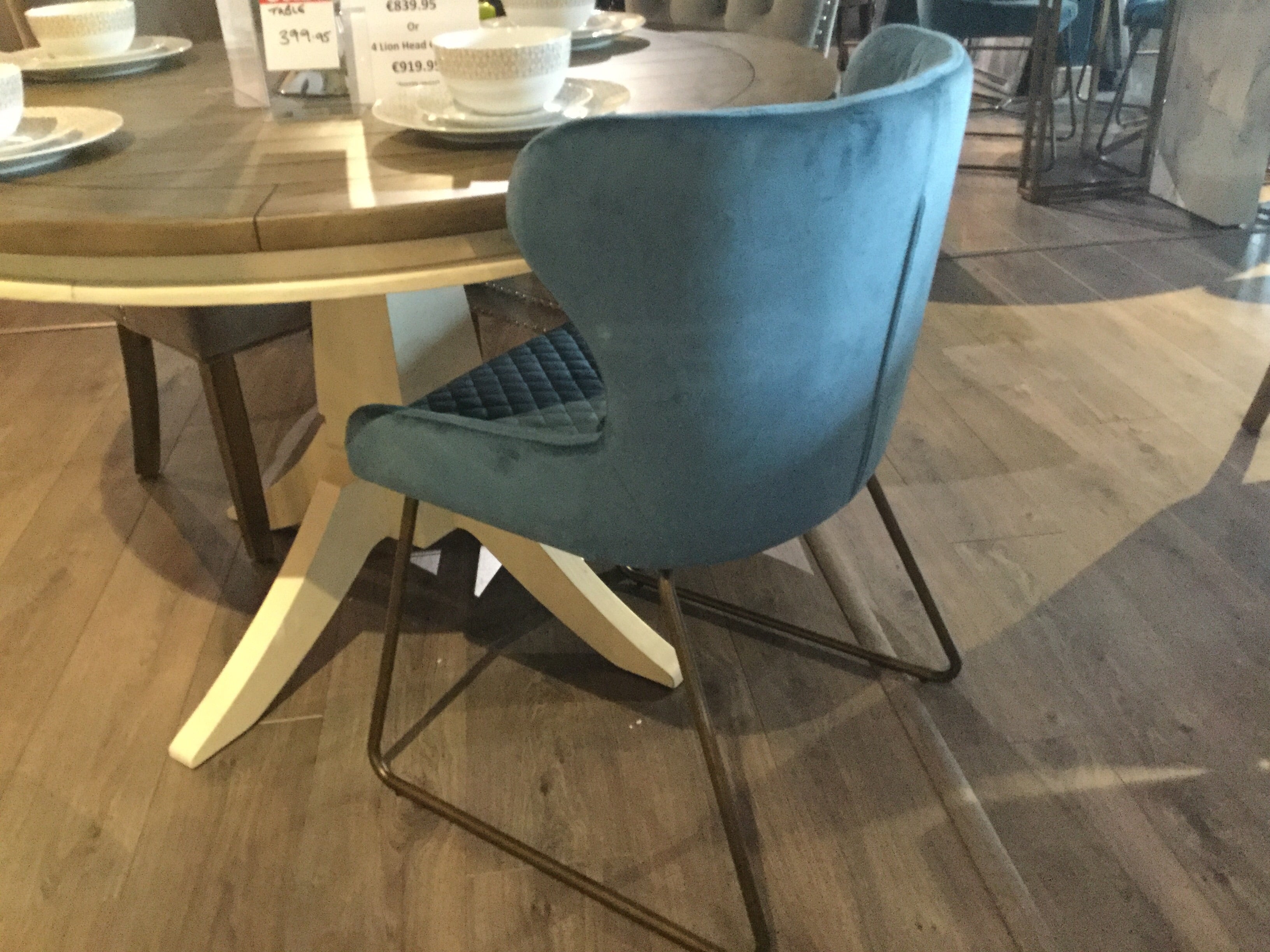 Carla   dining chair in grey by signature   Last one clearance  for collection only