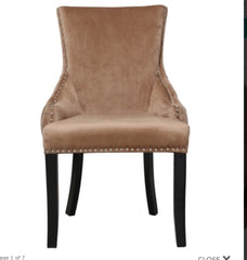 Luxurious Lucia Tufted Pair of  Dining Chair champagne. HALF PRICE Sold instore only