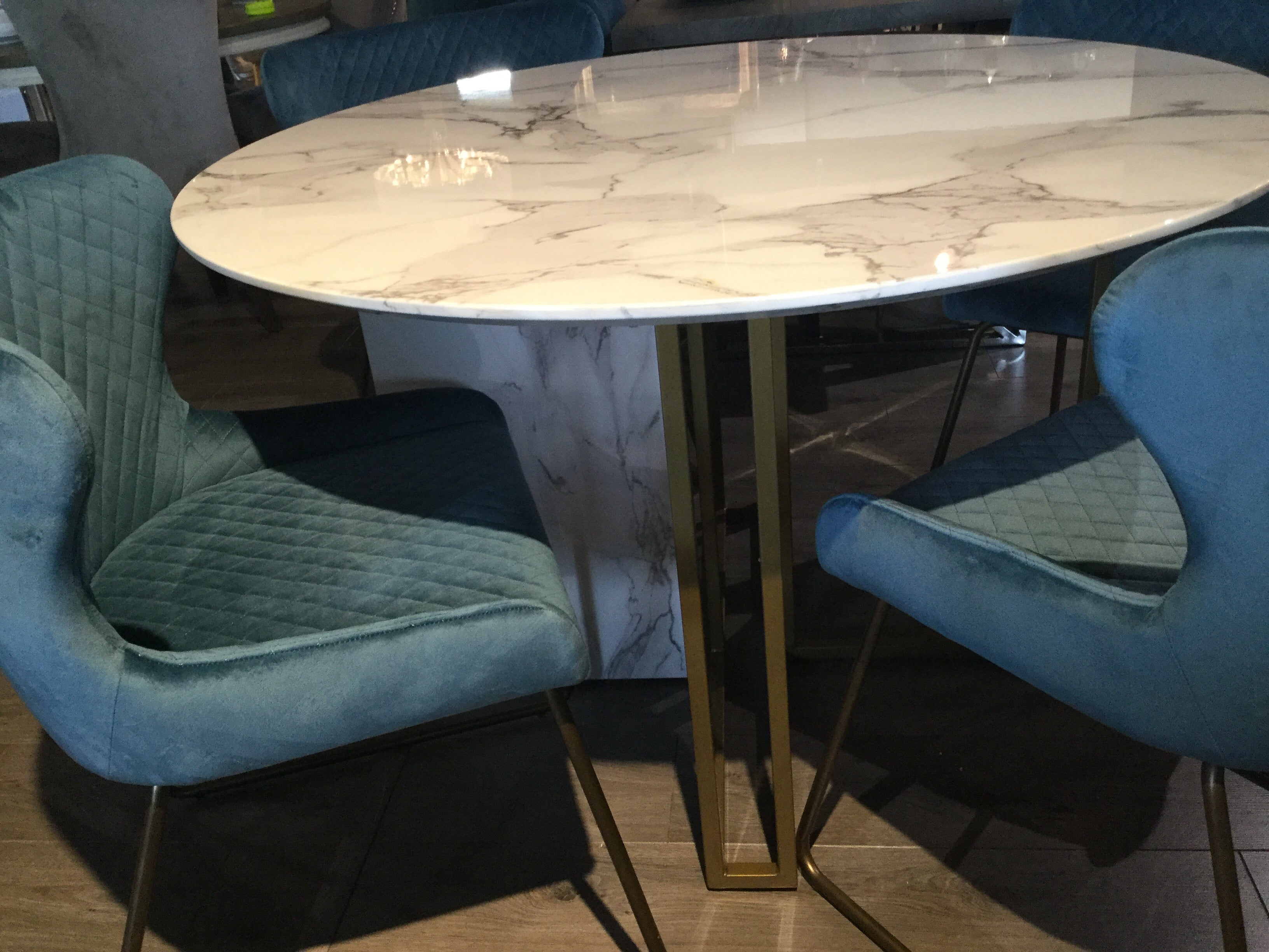 Carla   dining chair in grey by signature   Last one clearance  for collection only