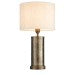 Indara table lamp hammered bronze with shade