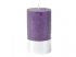 Libra metallic violet pillar candle 7x12cm long burning 🔥