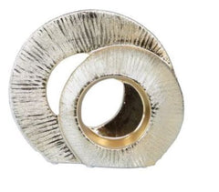 Value 21cm Gold Textured Abstract Sculpture reduced to clear collect instore
