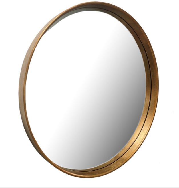Round Deep Frame Gold 70 CM  Mirror Click N Collect NOW HALF PRICE