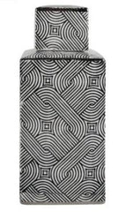 Value Medium 23cm White & Black Ginger Jar