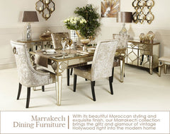 Marrakech Mirrored  180 cm Dining Table REDUCED TO CLEAR  Instore purchase for collection .