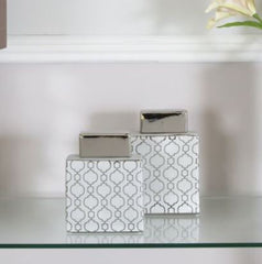 Marrakech Silver Medium Ginger Jar Instore Purchase only