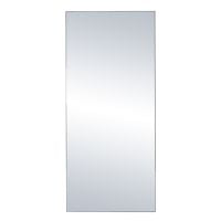 Palace contemporary 198 cm full length mirror with black metal surround