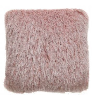 Value Filled Glittered Pink Shaggy Cushion
