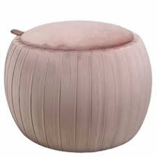 Blush pink storage hamper pouffe stool  instore clearance for collection no exchange