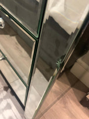 Rachel Hollywood Venetian  mirrored chest of  5 drawers ex display Sold as seen Instore purchase  oonly