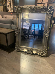 Ornate French Mirror Silver   285