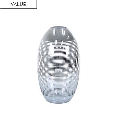 Striped glass large vase Click. N collect