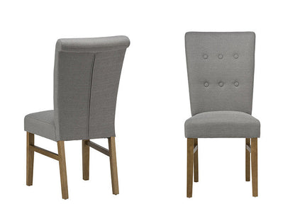 Vigo upholstered dining chairs in Dark Grey one only for collection